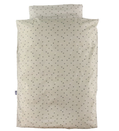 Nørgaard Madsens Sengestøj - Voksen - Beige m. Hjerter