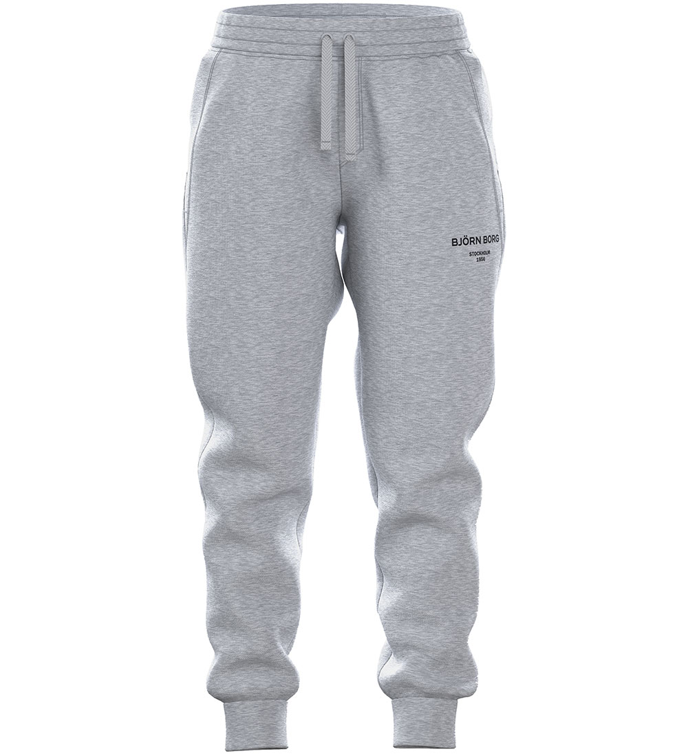 Björn Borg Jogginghosen - Schloss Essential 1 - Light Grey Melan - Björn Borg - 5-6 Jahre (110-116) - Jogginghosen