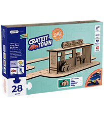 Crateit Kreasæt - Crateit Town - Træ - Tankstation - 28 Dele Crateit Kreasæt - Crateit Town - Træ - Tankstation - 28 Dele