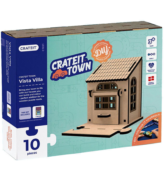 Crateit Kreasæt - Crateit Town - Træ - Vista Villa - 10 Dele
