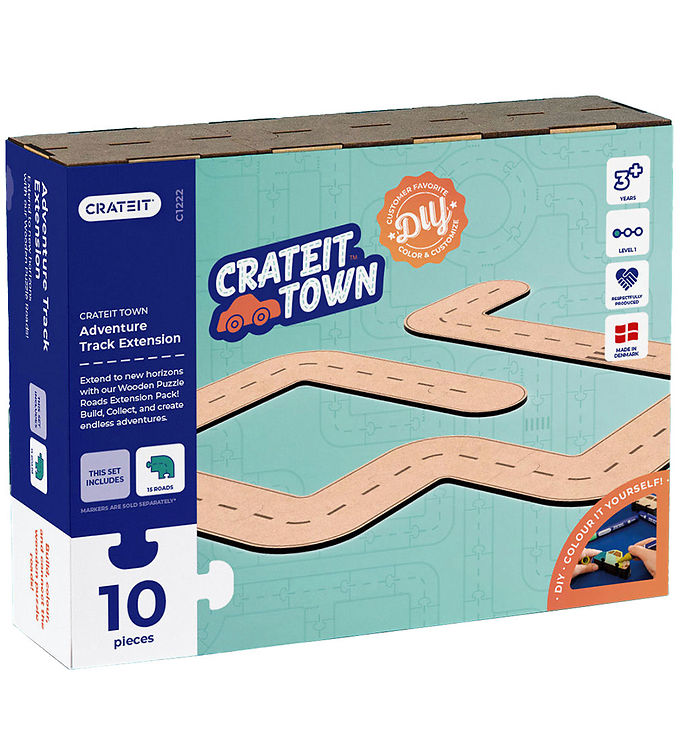 Crateit Kreasæt - Crateit Town - Træ - Adventure Track Extension