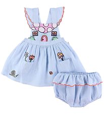 Stella McCartney Kids Spencer m. Bloomers - Lyseblå m. Broderi Stella McCartney Kids Spencer m. Bloomers - Lyseblå m. Broderi