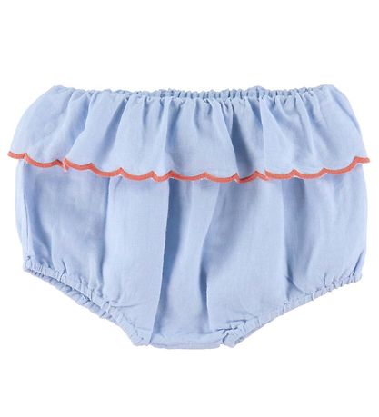 Stella McCartney Kids Spencer m. Bloomers - Lyseblå m. Broderi