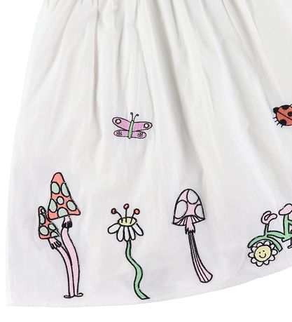 Stella McCartney Kids Kjole - Ivory m. Broderi Stella McCartney Kids Kjole - Ivory m. Broderi