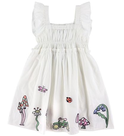 Stella McCartney Kids Kjole - Ivory m. Broderi Stella McCartney Kids Kjole - Ivory m. Broderi