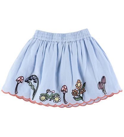 Stella McCartney Kids Nederdel - Lyseblå m. Broderi