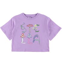 Stella McCartney Kids T-shirt - Cropped - Lilla m. Bomster Stella McCartney Kids T-shirt - Cropped - Lilla m. Bomster
