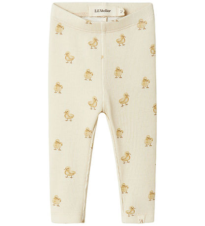 Lil Atelier Leggings - NbnLavo - Turtledove/Duck Lil Atelier Leggings - NbnLavo - Turtledove/Duck