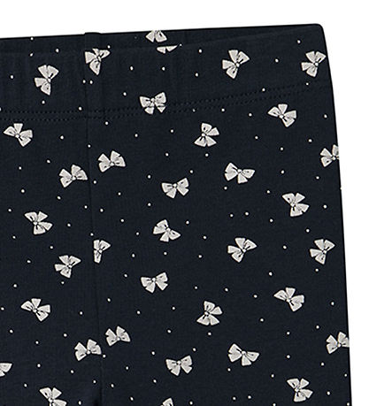 Name It Leggings - NmfVivian - Dark Sapphire/Bows