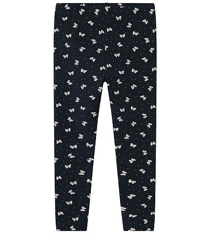 Name It Leggings - NmfVivian - Dark Sapphire/Bows