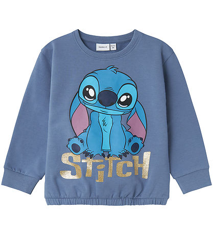 Name It Sweatshirt - NmfNyra - Disney Stitch - Wild Wind m. Prin Name It Sweatshirt - NmfNyra - Disney Stitch - Wild Wind m. Prin