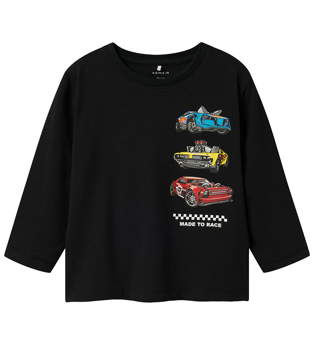 Name It Bluse - NmmDrum Hotwheels - Schwarz - Name It - 2 Jahre (92) - Blusen