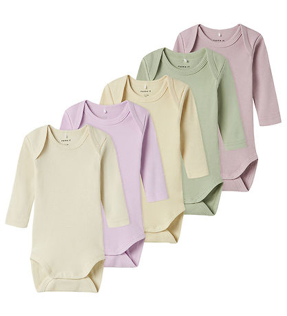 Name It Romper L/æ - Rib - Noos - NbnBody - 5-pack - Winsome Orc