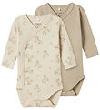 Name It Slå-om Bodyer l/æ - Noos - NbnBody - 2-pak - Rainy Day Z