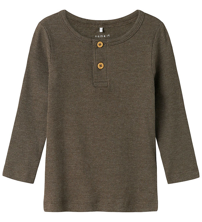 Name It Bluse - Rib - Noos - NmmKab - Bungee Cord/Melange