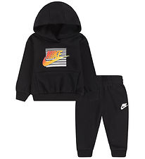 Nike Sweatsæt - Sort m. Orange Nike Sweatsæt - Sort m. Orange