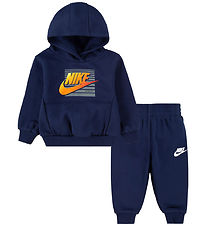 Nike Sweatsæt - Midnight Navy m. Orange Nike Sweatsæt - Midnight Navy m. Orange