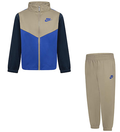 Nike Træningssæt - Khaki m. Blå/Navy