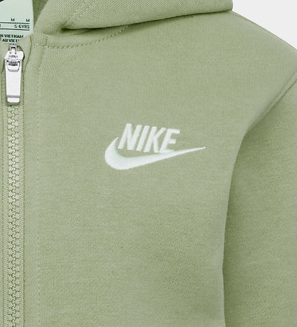 Nike Sweatsæt - Oil Green m. Hvid Nike Sweatsæt - Oil Green m. Hvid