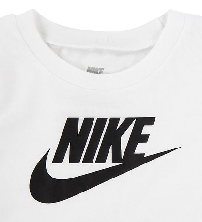Nike Sweatsæt m. T-shirt - Baltic Blue/Sort