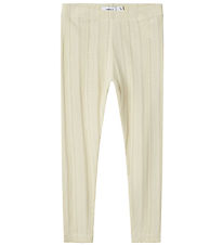 Name It Leggings - Noos - NmfJulia - Summer Sand m. Hulmønster Name It Leggings - Noos - NmfJulia - Summer Sand m. Hulmønster