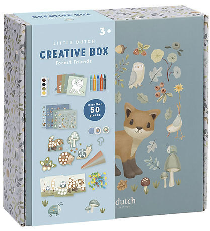 Little Dutch Kreativitetsæske - 50+ Dele - Forest Friends Little Dutch Kreativitetsæske - 50+ Dele - Forest Friends