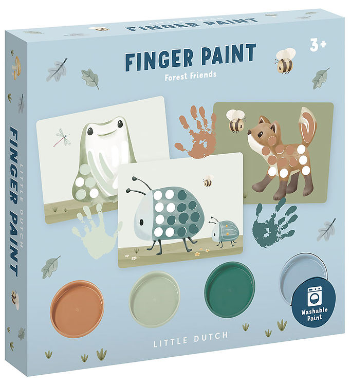 Little Dutch Fingermaling-sæt - Forest Friends