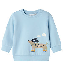 Name It Sweatshirt - NbmVonne - Cerulean/Dog on wheels Name It Sweatshirt - NbmVonne - Cerulean/Dog on wheels