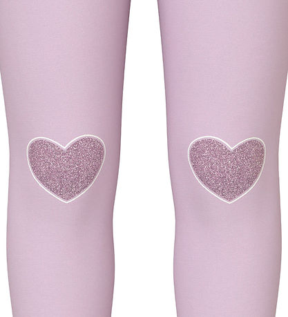 Name It Leggins - NmfDavina - Sweat - Winsome Orchid/Hearts