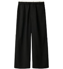 Name It Bukser - NkfTengrun - Wide - Black/WHITE Name It Bukser - NkfTengrun - Wide - Black/WHITE