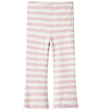 Name It Bukser - Rib - NmfTaia - Winsome Orchid/Cloud Dancer