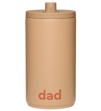 Design Letters Termokop - Travel - 350 ml - Beige m. Dad  Design Letters Termokop - Travel - 350 ml - Beige m. Dad