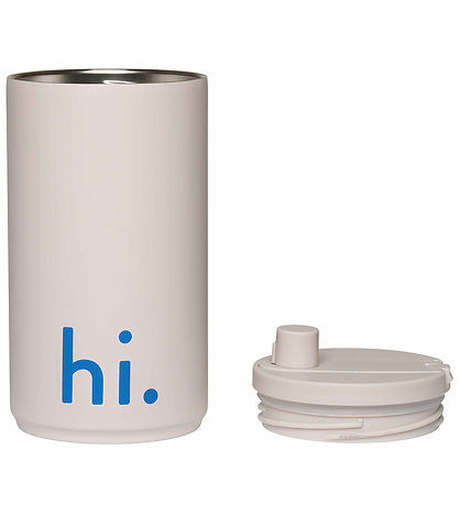Design Letters Termokop - Travel - 350 ml - Beige m. Hi Design Letters Termokop - Travel - 350 ml - Beige m. Hi