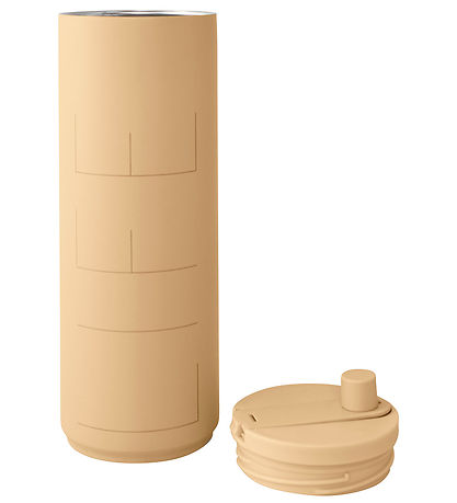 Design Letters Drikkeflaske - Sports - 500 ml - Beige m. Life Design Letters Drikkeflaske - Sports - 500 ml - Beige m. Life