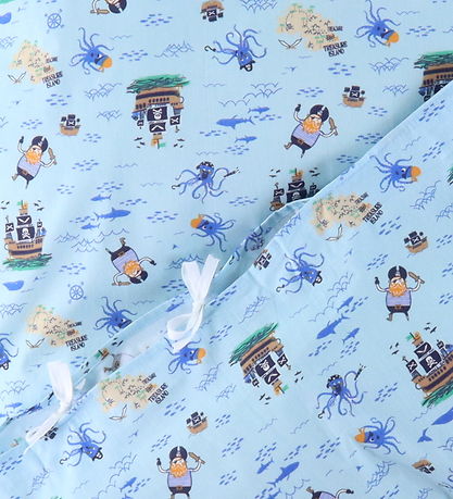 Nørgaard Madsens Sengetøj - Voksen - Lyseblå m. Pirater
