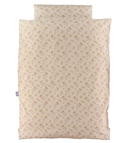 Nørgaard Madsens Sengetøj - Voksen - Beige m. Blomster