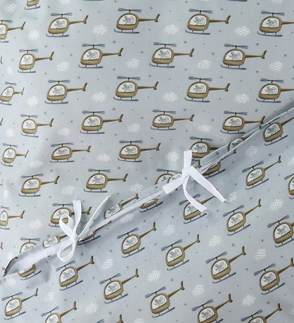 Nørgaard Madsens Sengetøj - Voksen - Grå m. Helikopter Nørgaard Madsens Sengetøj - Voksen - Grå m. Helikopter