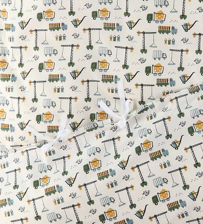 Nørgaard Madsens Sengetøj - Voksen - Hvid m. Arbejdsmaskiner