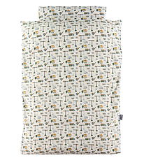 Nørgaard Madsens Sengetøj - Baby - Hvid m. Arbejdsmakiner Nørgaard Madsens Sengetøj - Baby - Hvid m. Arbejdsmakiner