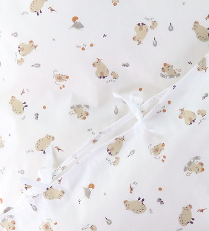 Nørgaard Madsen Sengetøj - Junior - Hvid m. Grise