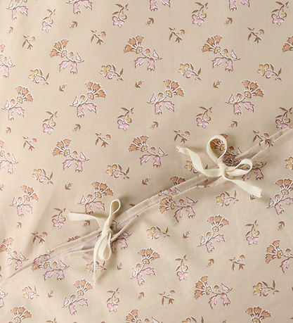 Nørgaard Madsens Sengetøj - Junior - Beige m. Blomster