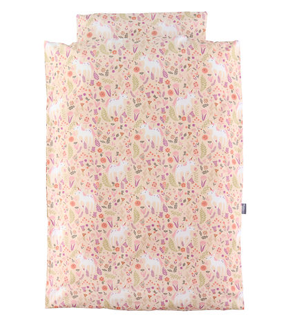 Nørgaard Madsens Sengetøj - Baby - Koral m. Enhjørning Nørgaard Madsens Sengetøj - Baby - Koral m. Enhjørning