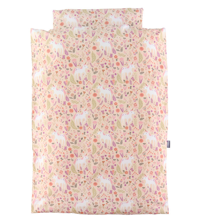 Nørgaard Madsens Sengetøj - Baby - Koral m. Enhjørning