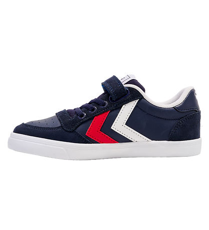 Hummel Sko - Slimmer Stadil Leather Low Jr - Peacoat Hummel Sko - Slimmer Stadil Leather Low Jr - Peacoat