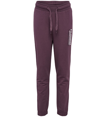 Hummel Sweatpants - hmlTukas - Huckleberry m. Print