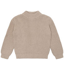 The New Bluse - TnLuck - Strik - Oatmeal Melange The New Bluse - TnLuck - Strik - Oatmeal Melange