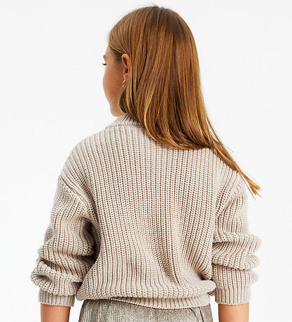 The New Bluse - TnLuck - Strik - Oatmeal Melange The New Bluse - TnLuck - Strik - Oatmeal Melange