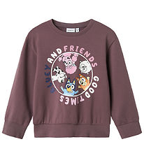 Name It Sweatshirt - NmfNira Bluey - Arctic Dusk m. Print Name It Sweatshirt - NmfNira Bluey - Arctic Dusk m. Print