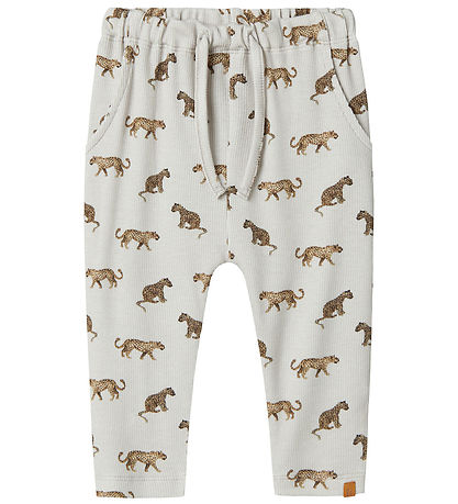 Lil' Atelier Bukser - Rib - NbmGavo - Vapor Blue m. Print Lil' Atelier Bukser - Rib - NbmGavo - Vapor Blue m. Print