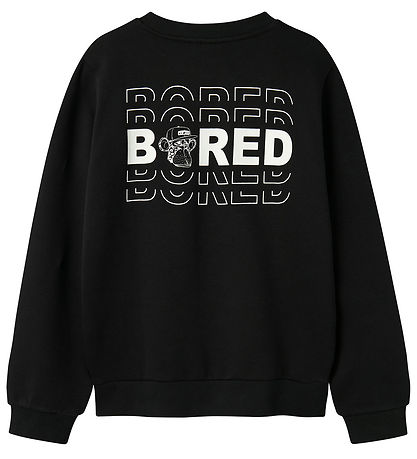 LMTD Sweatshirt - NlmAbrosso BoredOFD - Sort m. Print